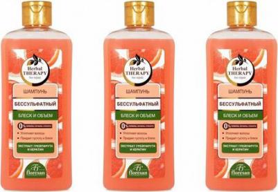 Бессульфатный шампунь Herbal Therapy Блеск и объем, 400 мл – фото 8
