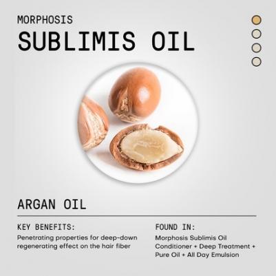 Аргановое масло для волос Sublimis Pure Oil, 100 мл (Morphosis) – фото 4