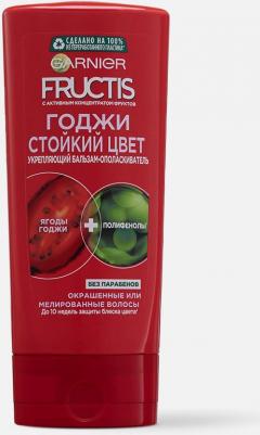 Fructis Бальзам-ополаскиватель для волос "Фруктис, Годжи Стойкий цвет", укрепляющий, для окрашенных или мелированных волос, 200 мл, с Ягодами Годжи – фото 3
