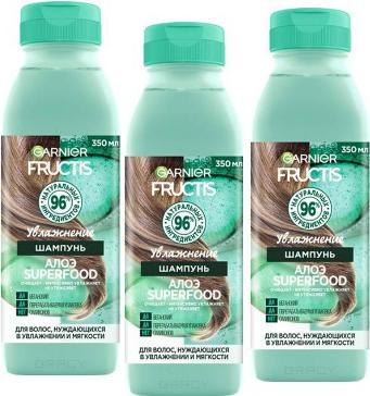 Fructis шампунь "Алоэ Superfood Увлажнение" для волос, нуждающихся в увлажнении и мягкости, 350 мл – фото 17