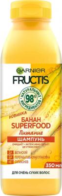 Fructis шампунь "Банан Superfood Питание" для очень сухих волос, 350 мл – фото 3