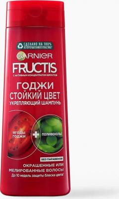 Fructis Шампунь для волос "Фруктис, Годжи Стойкий цвет", укрепляющий, для окрашенных или мелированных волос, 400 мл, с ягодами Годжи – фото 19