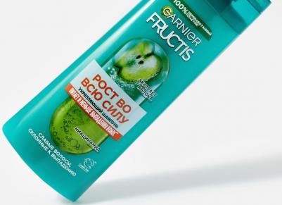 Fructis Шампунь для волос "Фруктис, Рост во всю Силу", укрепляющий, для ослабленных волос, склонных к выпадению, 250 мл, с Укрепляющим Керамидом и – фото 2