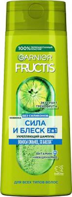 Fructis Шампунь для волос, "Фруктис, Сила и Блеск 2в1", укрепляющий, для нормальных волос, 400 мл с Экстрактом Грейпфрута – фото 13