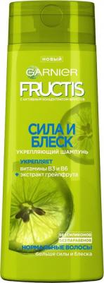 Fructis Шампунь для волос, "Фруктис, Сила и Блеск", укрепляющий, для нормальных волос, 400 мл с Экстрактом Грейпфрута