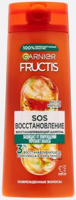 Fructis Шампунь для волос "Фруктис, SOS Восстановление", укрепляющий, для секущихся и очень поврежденных волос, 250 мл, с Керафилом и Маслом Амлы – фото 9