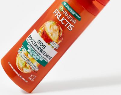 Fructis Шампунь для волос "Фруктис, SOS Восстановление", укрепляющий, для секущихся и очень поврежденных волос, 250 мл, с Керафилом и Маслом Амлы – фото 11