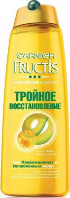 Fructis Шампунь для волос "Фруктис, Тройное Восстановление", укрепляющий, для поврежденных и ослабленных волос, 400 мл, с маслами Оливы, Авокадо и – фото 6