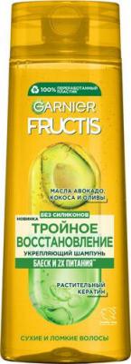Fructis Шампунь для волос "Фруктис, Тройное Восстановление", укрепляющий, для поврежденных и ослабленных волос, 400 мл, с маслами Оливы, Авокадо и – фото 12
