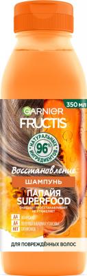 Fructis шампунь "Папайя Superfood Восстановление" для поврежденных волос, 350 мл – фото 7