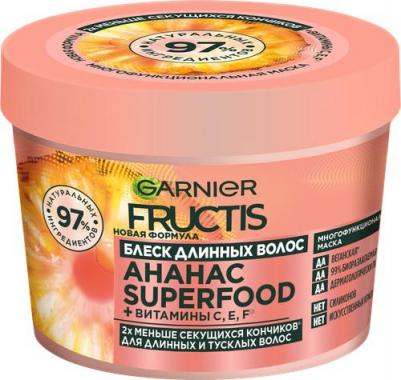 Маска для волос 3в1 Superfood Ананас для длинных и тусклых, 390 мл – фото 2