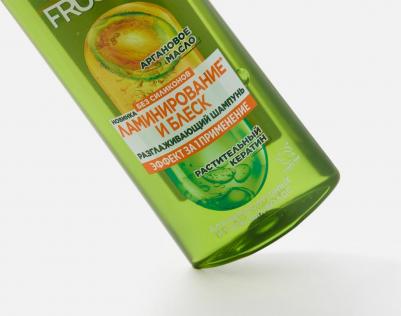 Шампунь для непослушных и тусклых волос ламинирование и блеск – фото 4