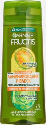 Шампунь для непослушных и тусклых волос ламинирование и блеск