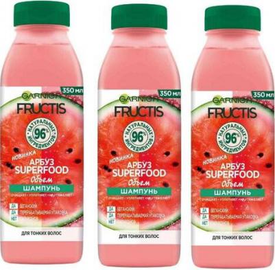 Шампунь для тонких волос Fructis Superfood Арбуз 350 мл – фото 8
