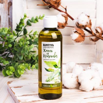 Шампунь Хмель и Крапива, рост и укрепление волос 200 мл – фото 2