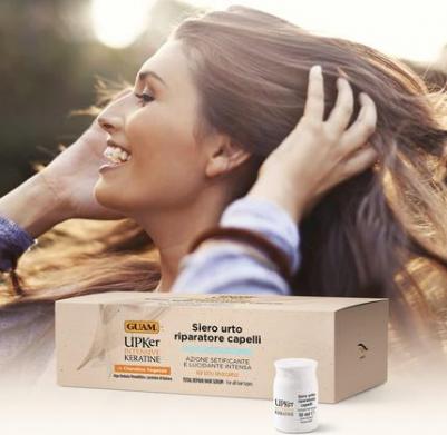 Восстанавливающая сыворотка для волос Upker Intensive Keratine Total Repair, 80мл – фото 3