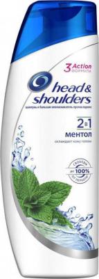 Шампунь и бальзам-ополаскиватель "Ментол", против перхоти 2в1, 200 мл – фото 14