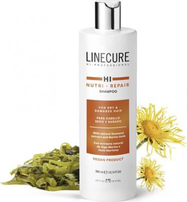 Шампунь восстанавливающий для поврежденных волос Linecure Vegan Nutri-Repair, 1000 мл – фото 1