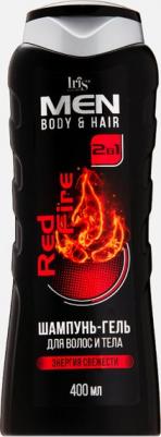 Шампунь-гель для волос и тела Men Body&Hair Red Fire 400 мл
