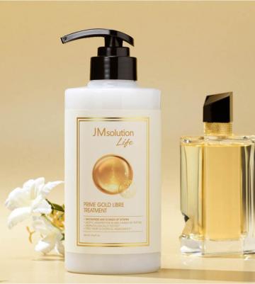 Маска для волос профессиональная, увлажняющая, бальзам ополаскиватель для волос LIFE GOLD LIBRE TREATMENT Корея, 500 мл