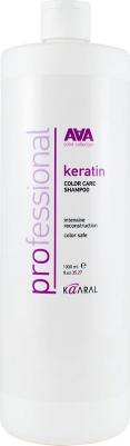 Кератиновый шампунь для окрашенных и химически обработанных волос AAA Keratin Color Care Shampoo, 1000 мл – фото 3