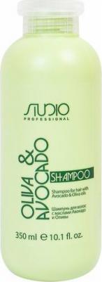 Шампунь увлажняющий с маслами авокадо и оливы Studio Oliva & Avocado Shampoo – 350 мл – фото 3