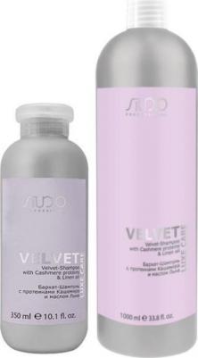 studio luxe care velvet-shampoo with cashmere proteins & linen oil - Бархат-шампунь с протеинами кашемира и маслом льна, 1000мл – фото 1