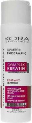 Шампунь биобаланс для жирных и нормальных волос Complex Keratin, 250 мл – фото 1