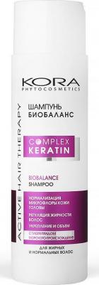 Шампунь биобаланс для жирных и нормальных волос Complex Keratin, 250 мл – фото 2