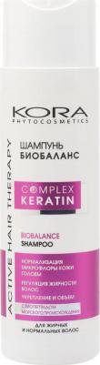 Шампунь биобаланс для жирных и нормальных волос Complex Keratin, 250 мл – фото 3