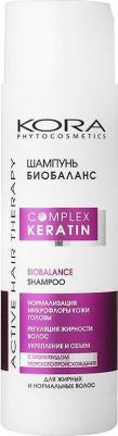Шампунь биобаланс для жирных и нормальных волос Complex Keratin, 250 мл – фото 5