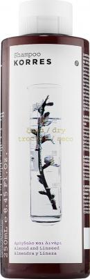 Шампунь для сухих и поврежденных волос с миндалем и семенами льна, 250 мл – фото 1