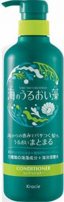 Umi No Uruoiso Moisture Care Увлажняющий кондиционер для волос с экстрактами морских водорослей, с освежающим цветочно-морским ароматом, помпа 490 г
