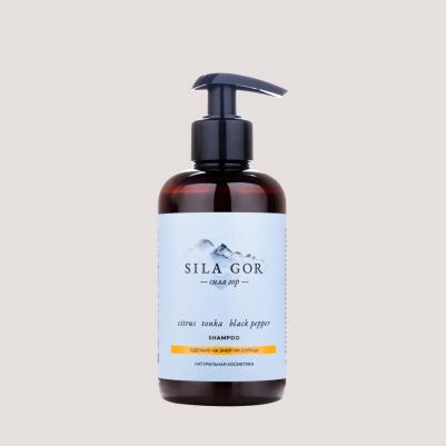 Натуральный шампунь для волос "SILA GOR №1 CITRUS, TONKA, BLACK PEPPER", 300 МЛ – фото 3