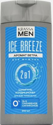 Шампунь для волос MEN Ice Breeze 2в1 Шампунь-кондиционер для волос 250.0