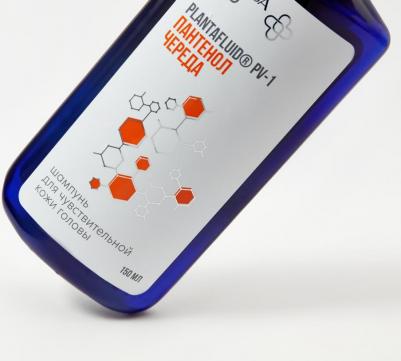 Шампунь для волос Шампунь для чувствительной кожи головы Пантенол + череда – фото 2