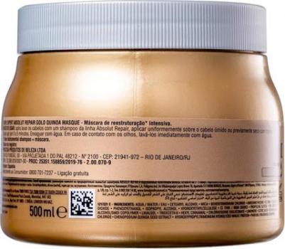Absolut Repair Gold Quinoa+Protein Golden Masque — Маска с золотой текстурой для восстановления волос 500 мл – фото 2