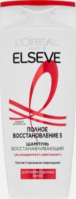 Elseve Шампунь "Эльсев, Полное восстановление 5", для ослабленных или поврежденных волос, 250 мл