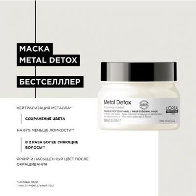 Маска для волос Metal Detox Professional Mask, Маска для окрашенных волос, 250 мл – фото 2