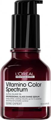 Несмываемая сыворотка для окрашенных волос Vitamino Color Spectrum - Professional Glass Shine Serum Lo'real Professionnel 3474637268411 – фото 1