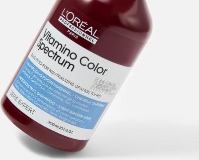 Нейтрализующий шампунь для светло-каштановых волос Vitamino Color Spectrum Синие красители Lo'real Professionnel – фото 3
