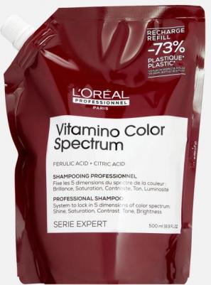 Рефил безсульфатного шампуня для окрашенных волос Vitamino Color Spectrum 500 мл – фото 3