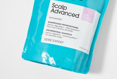 Scalp Advanced Шампунь против дискомфорта для зудящей и сухой кожи головы Deep Scalp Treatment Serie Expert 500 мл Сменный блок – фото 4