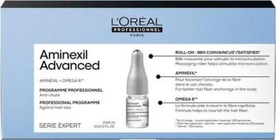 Serie Expert Aminexil Advanced Профессиональное средство против выпадения волос, 6 г, 6 мл, 10 шт., ампулы – фото 1