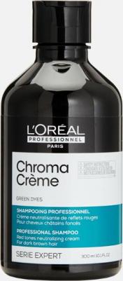 Шампунь-крем Chroma Creme с зеленым пигментом для нейтрализации красного оттенка темных волос, 300 мл