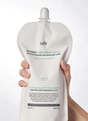 Восстанавливающая маска для сухих и поврежденных волос Hydro LPP Treatment 500 мл – фото 17