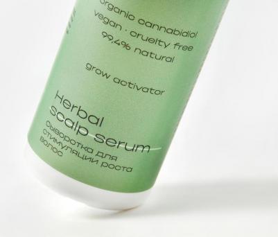 Сыворотка для стимуляции роста волос CBD herbal scalp serum 100 мл – фото 1