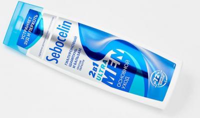 Шампунь и бальзам 2в1 против перхоти SEBOCELIN Основной уход MEN 400 мл – фото 1