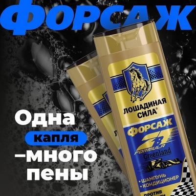 Шампунь для волос Форсаж Гренландия против перхоти 2в1 мужской 400мл – фото 8