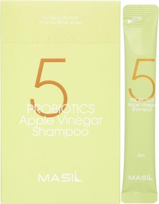 Шампунь от перхоти с яблочным уксусом. 5 Probiotics apple vinegar shampoo, 20*8 мл – фото 16